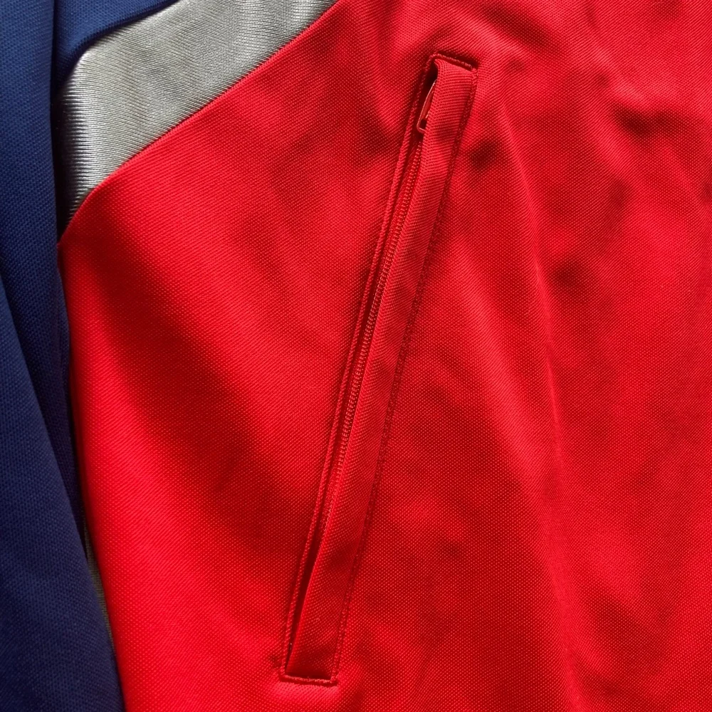 Adidas Tango‎ Club Soccer Red Blue Zip Track Jacket Size Men’s M Never Worn.